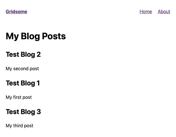 Blog List Page